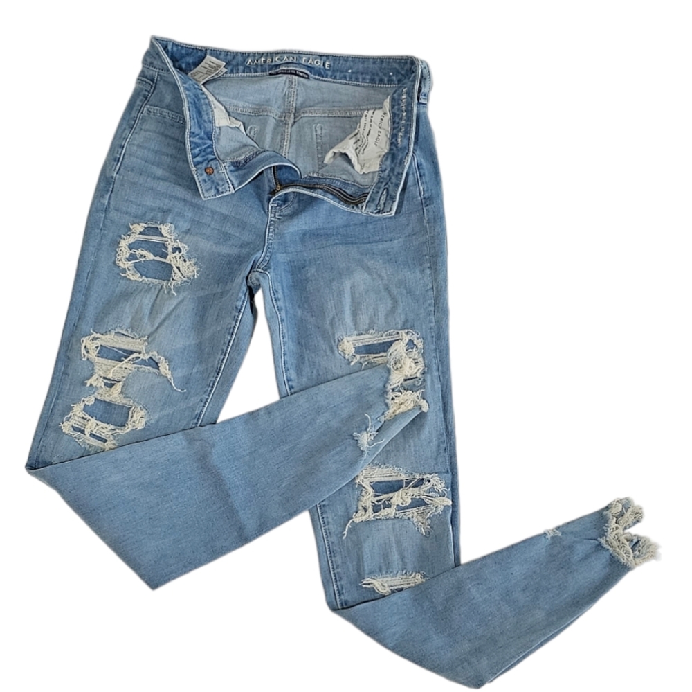 American Eagle 360 Next Level Super High Rise Jeggings. Sz 10 X-Long.
